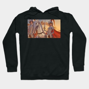 Female Knight and (Crescent) Knight (Crescent Knight) Hoodie